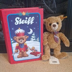 Steiff Teddyb. Carlo 23 Goldbraun In Marchenbuchbox NWT